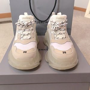 Balenciaga Triple S Trainers (clear sole)